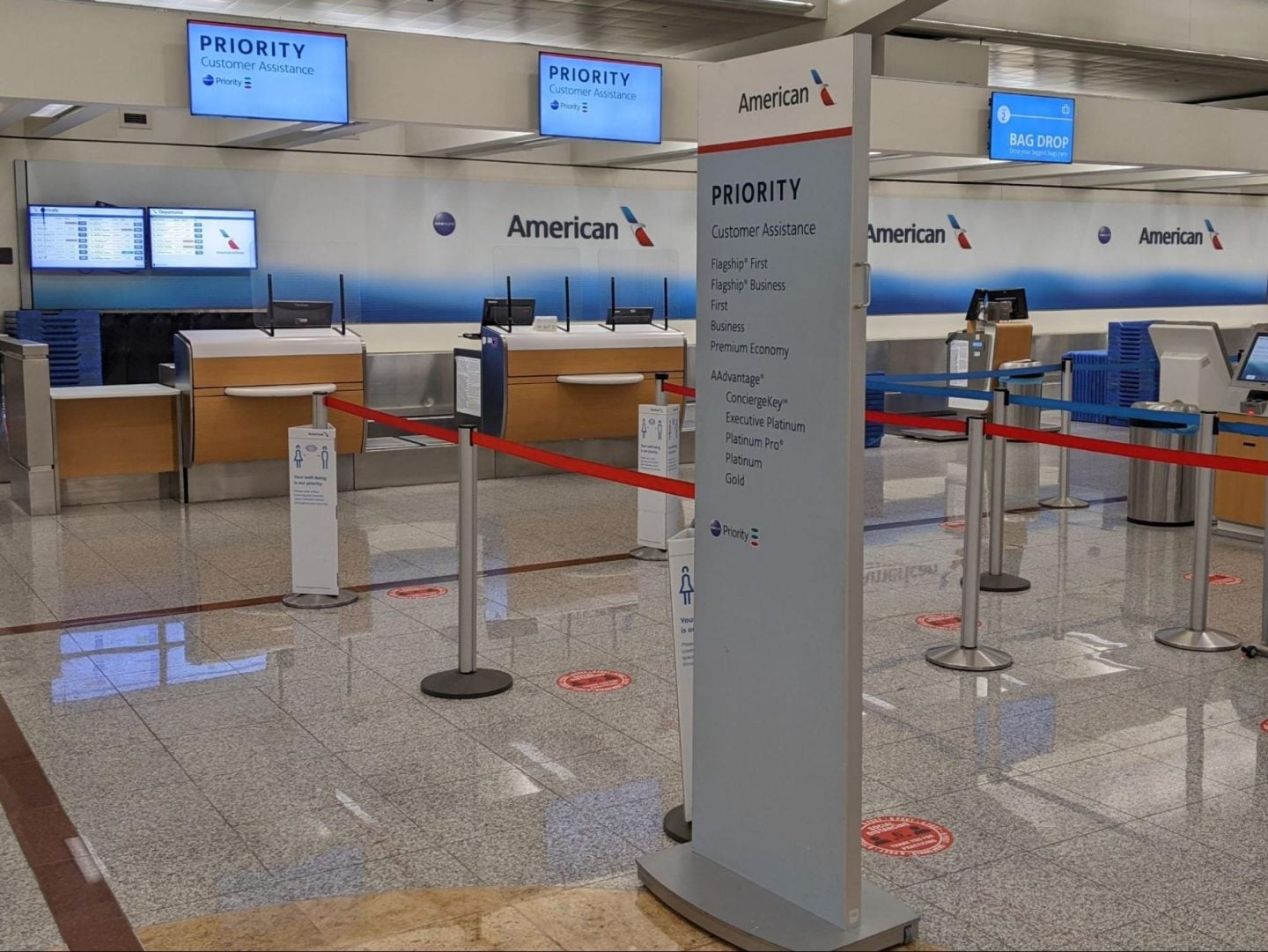 flagship first boarding area