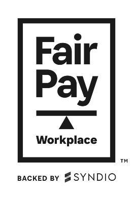 Fair Pay Workplace backed by SYNDIO logo