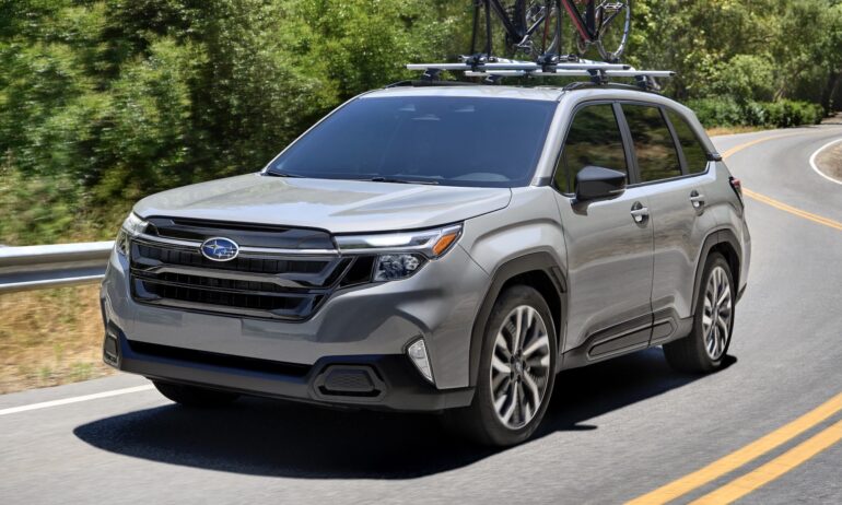 The Subaru Forester is an example of a compact SUV.
