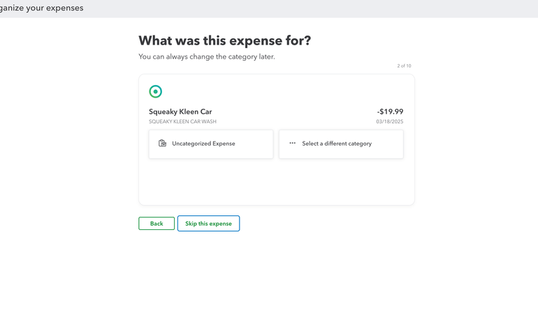 Setting up transaction categorization with QuickBooks Online
