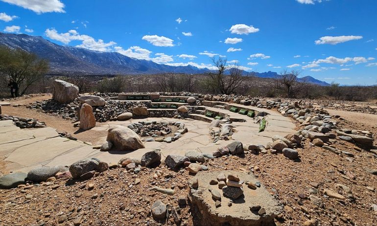Person, Amphitheatre, Architecture