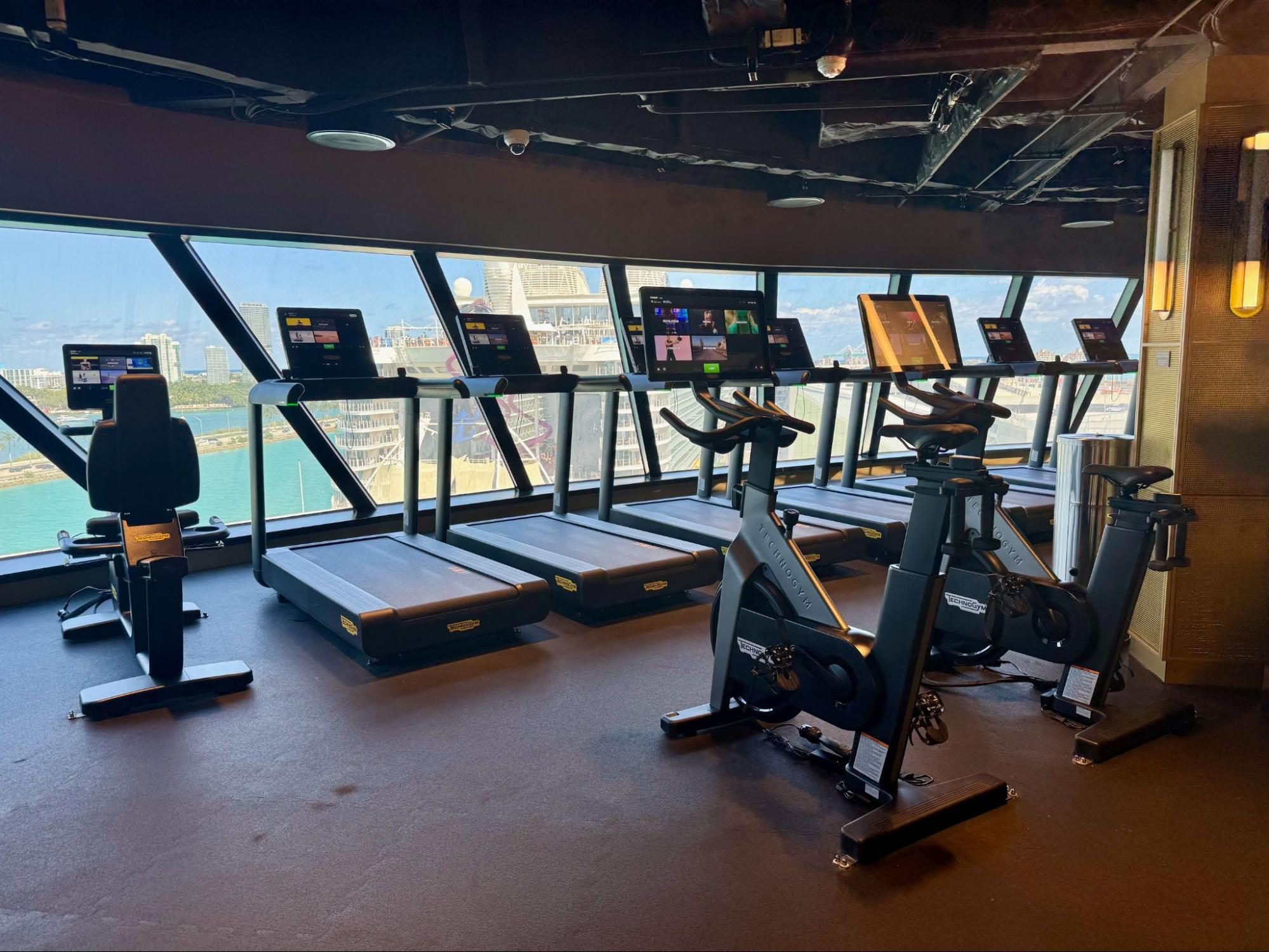 norwegian cruise line NCL Aqua gym fitness center