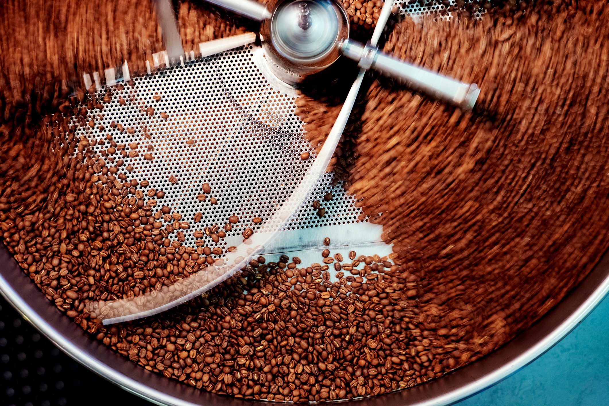 Beans roasting