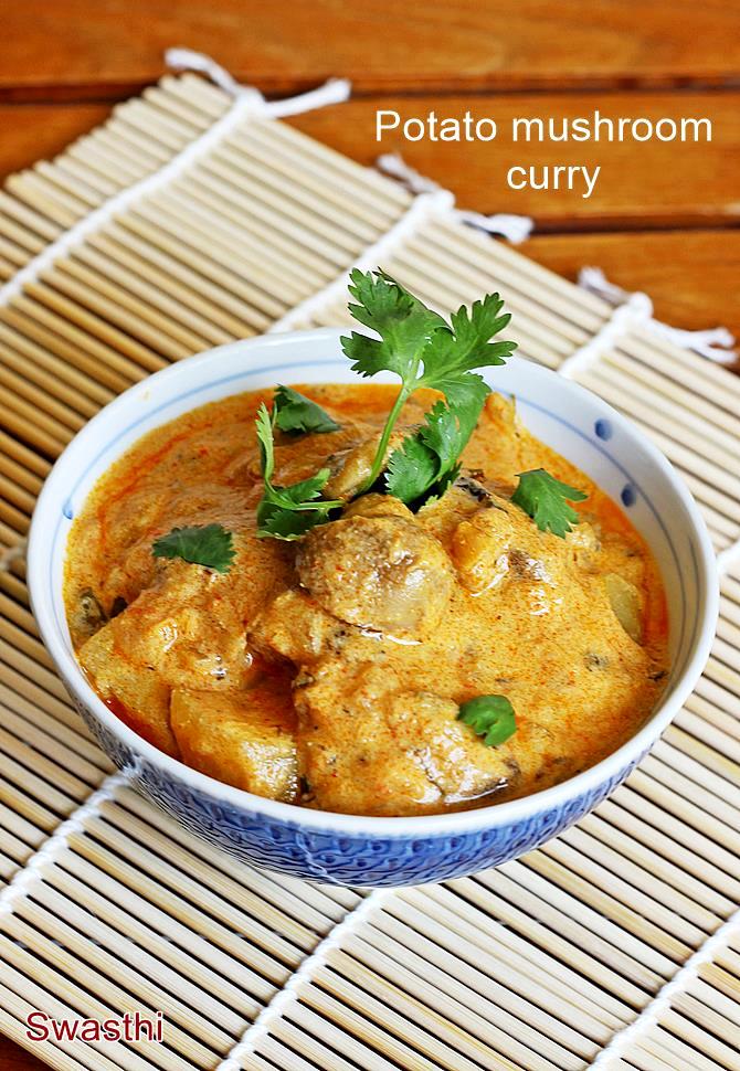 aloo mushroom curry