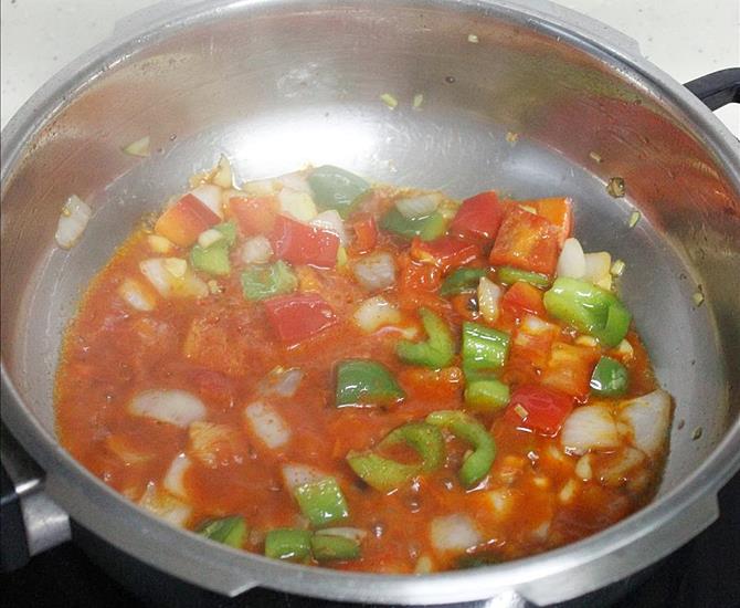 addition of prepared sauces