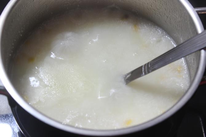 Keep stirring and cook