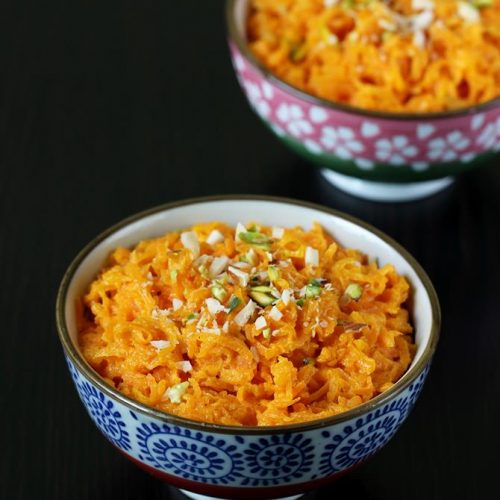 Gajar ka halwa with milkmaid or condensed milk