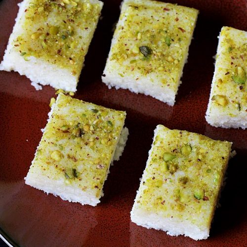 diwali sweets recipe - coconut burfi