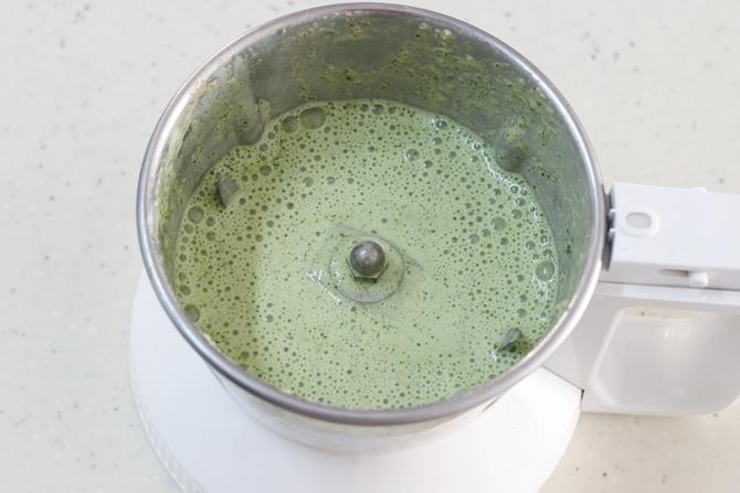 whisking mint raita