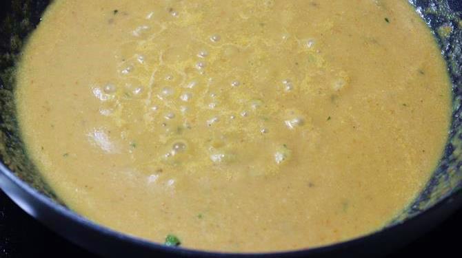 cooking gravy for methi paneer