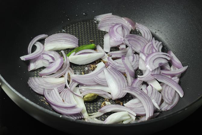 sauteing onions
