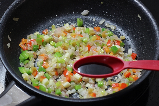 addition of soya sauce