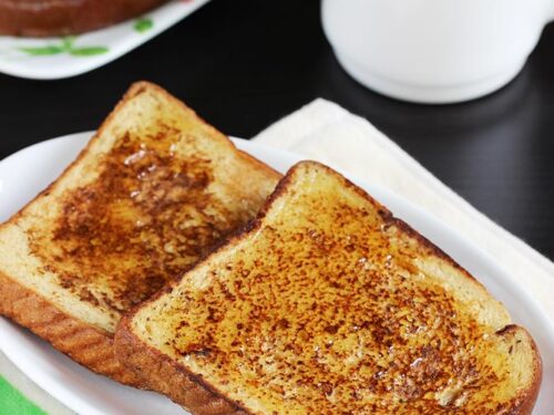 French toast (with egg & eggless)