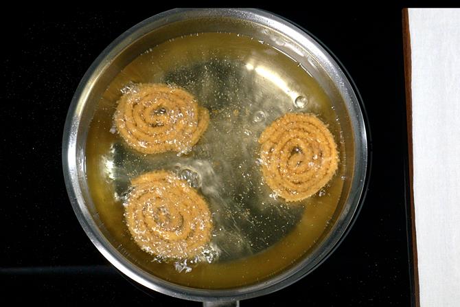 frying in a pan