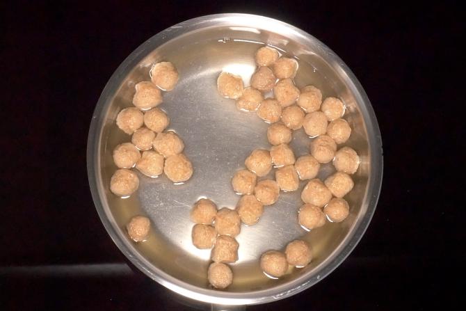 Heat water in a pan