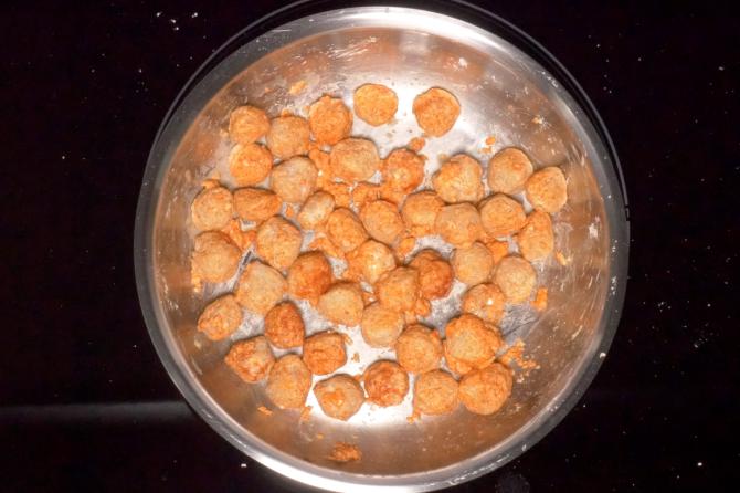 starch coated soya chunks