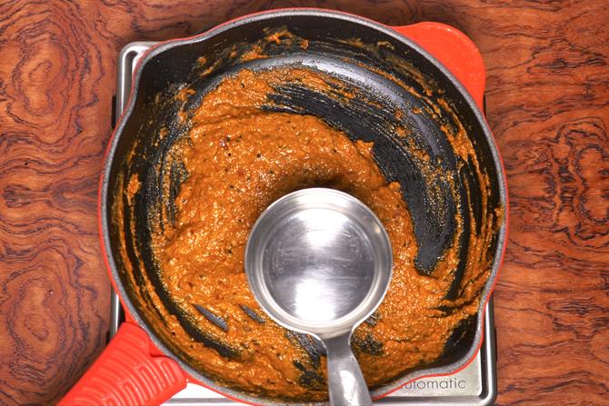 Add water to make gravy