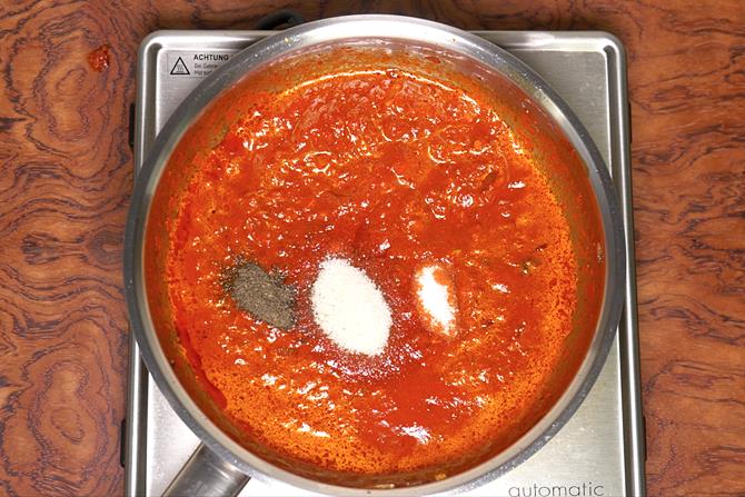 add pepper salt sugar to schezwan sauce