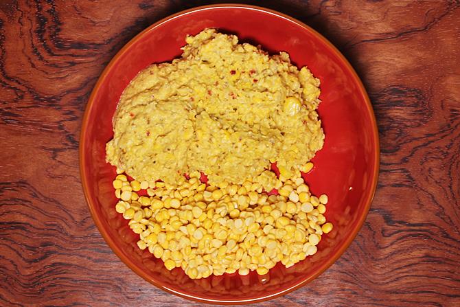 mix the batter for corn ambode