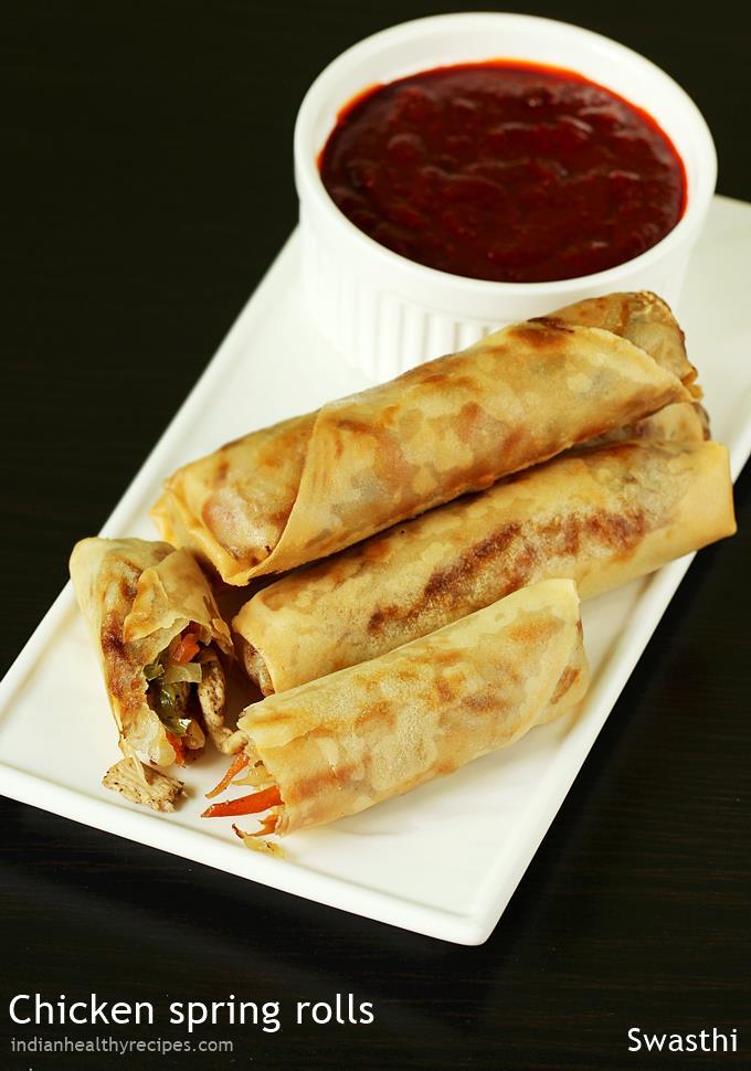 chicken spring rolls recipe