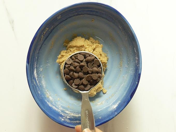 Add chocolate chips