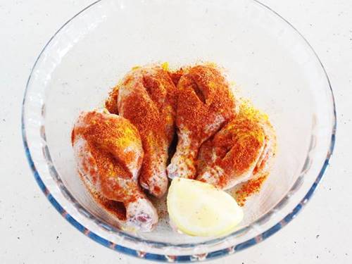 first marination for tangdi kabab
