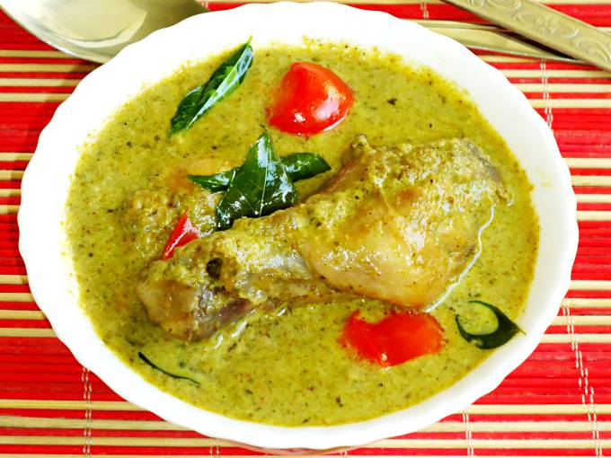 green chicken hariyali chicken