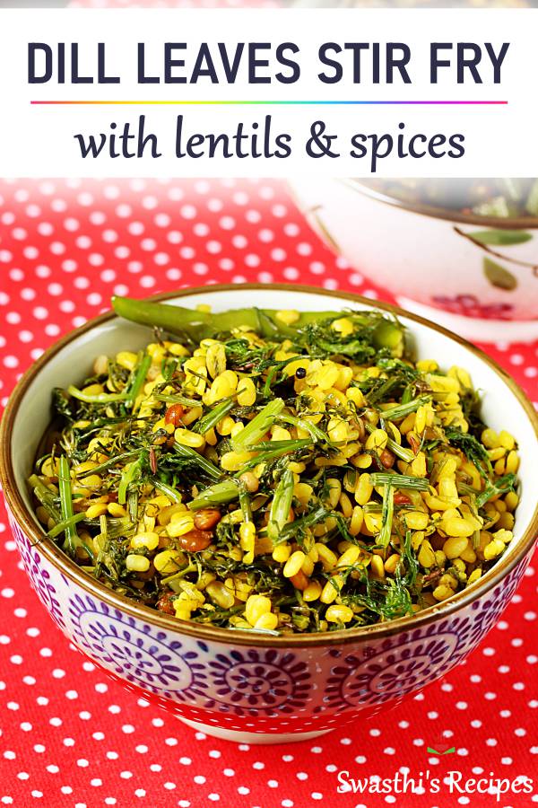 dill leaves stir fry