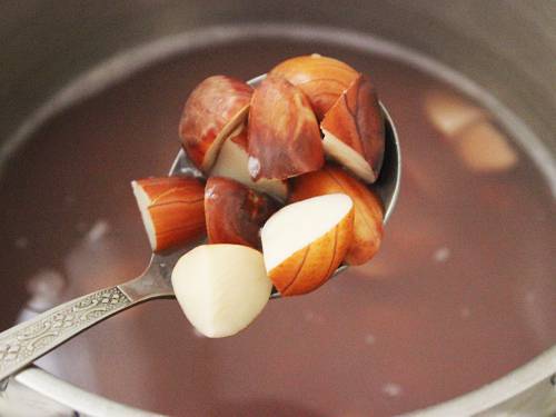 boiling the seeds