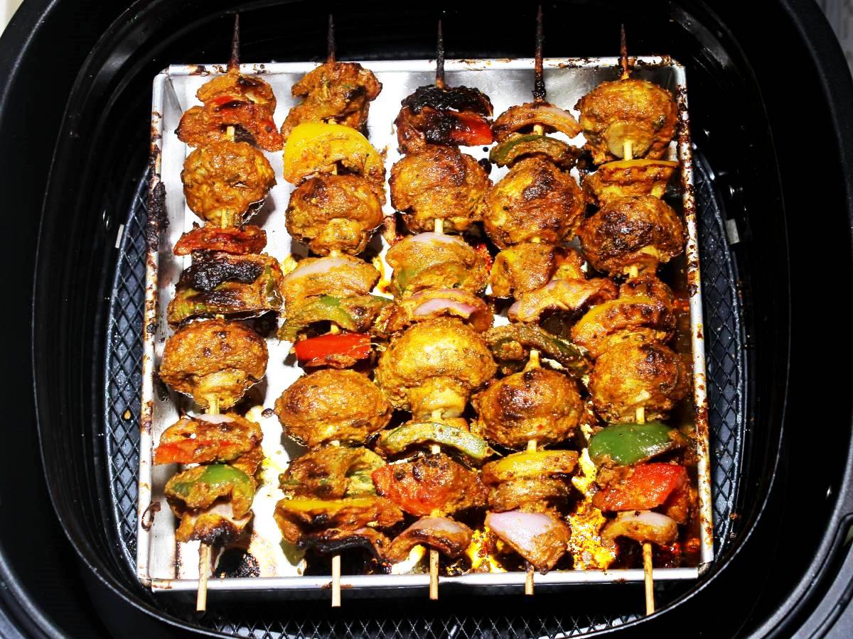Tandoori mushroom tikka recipe