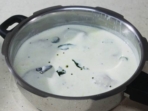 pouring yogurt