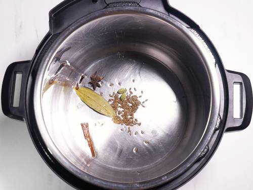 temper spices in instant pot