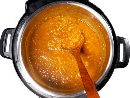 thick veggie mash in Instant pot