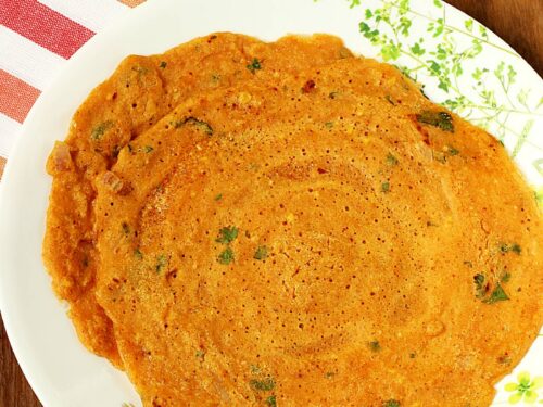 adai served in a white plate