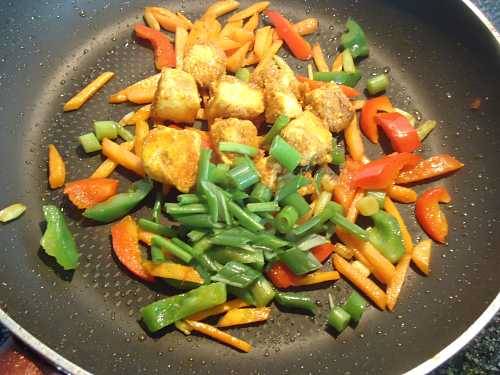 spring onions for fried rice