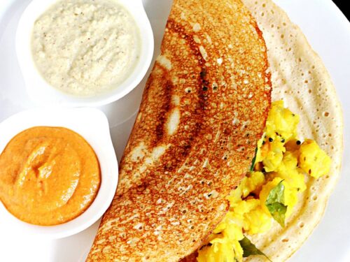 Dosa recipe with homemade dosa batter