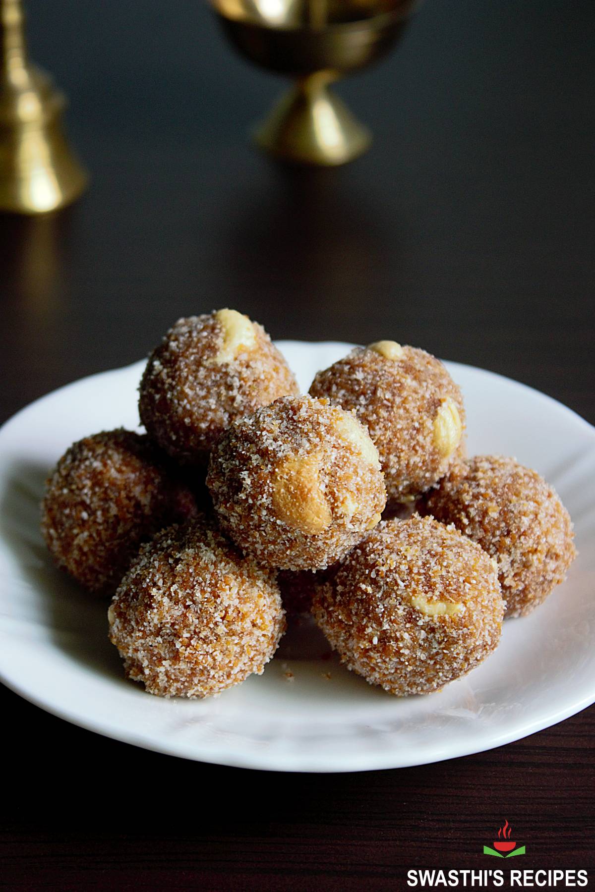 Aval laddu also known as poha ladoo
