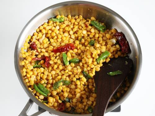 tempered lentils