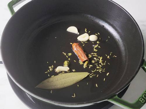 temper the spices