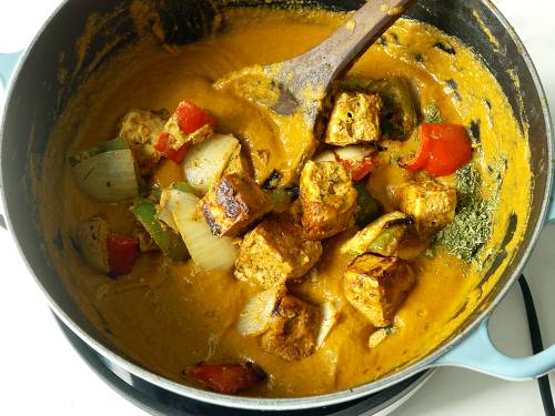 tofu tikka in the masala