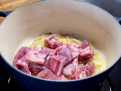 Sauteing mutton