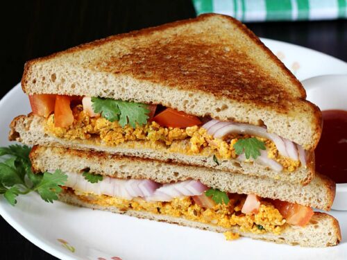 Paneer Bhurji Sandwich