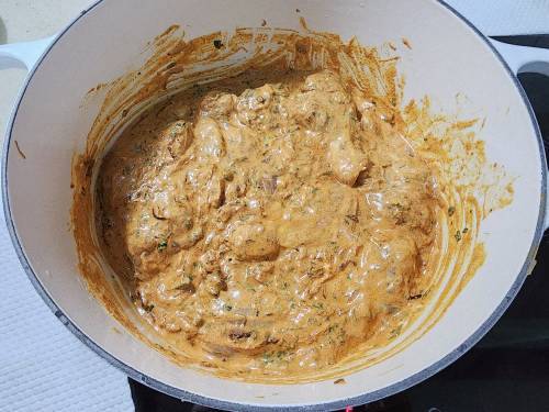 chicken marinade with spices herbs and yogurt