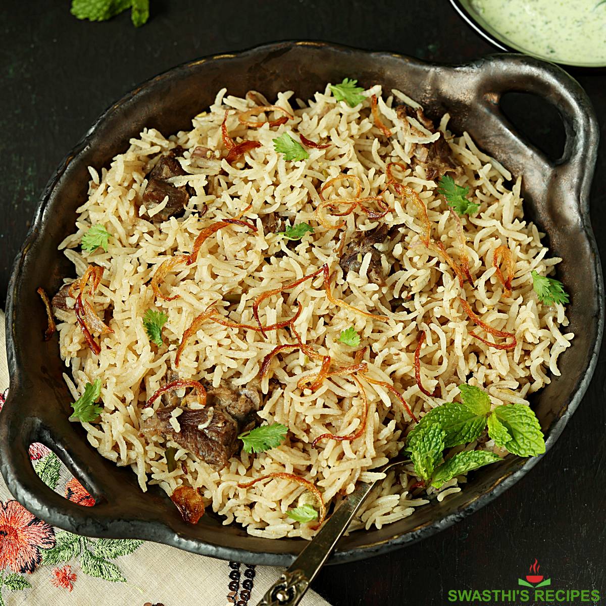 Yakhni Pualo Recipe - Mutton Pualo