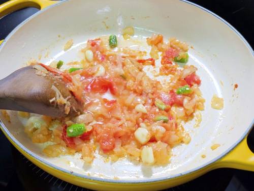 mushy onions and tomatoes