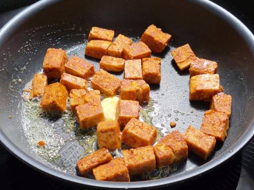 golden brown tofu